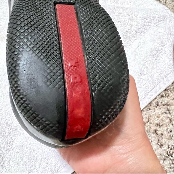 PRADA Made in Italy genuine Black Leather Loafers womens Size: 5.5 / IT 35.5 - Picture 9 of 11